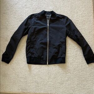 Theory Black Bomber Jacket